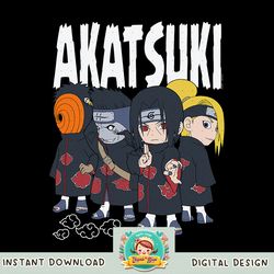 Naruto Shippuden Chibi Akatsuki Pose png, digital download, instant