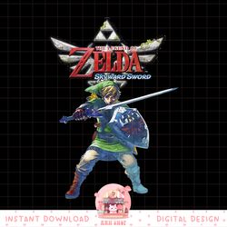 Legend Of Zelda The Skyward Sword Royal Crest Link Portrait png, digital download, instant