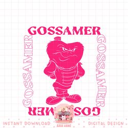 looney tunes gossamer boxed portrait png, digital download, instant