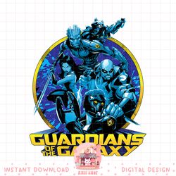 marvel guardians of the galaxy galactic defenders poster png, digital download, instant