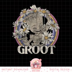 marvel guardians of the galaxy groot daisy retro png, digital download, instant.pngmarvel guardians of the galaxy groot