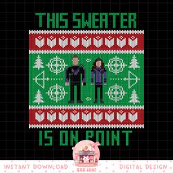 marvel hawkeye clint barton kate bishop ugly holiday sweater png, digital download, instant.pngmarvel hawkeye clint bart