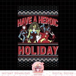 marvel heroic holiday group ugly christmas sweater png, digital download, instant.pngmarvel heroic holiday group ugly ch