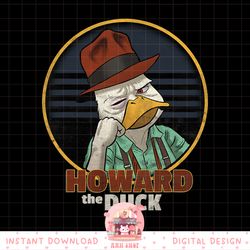 marvel howard the duck bummed out badge graphic png, digital download, instant png, digital download, instant