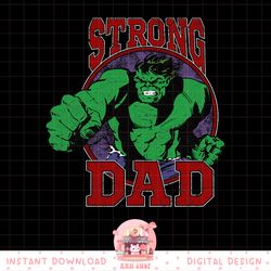 marvel hulk father_s day strong dad graphic png, digital download, instant