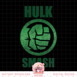 marvel hulk smash fist circle logo green stone poster png, digital download, instant