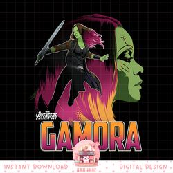 marvel infinity war gamora head profile graphic png, digital download, instant png, digital download, instant