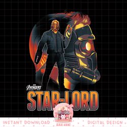 marvel infinity war star-lord head profile graphic