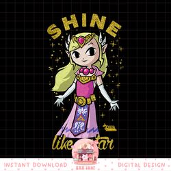 nintendo zelda shine like a star sparkle graphic png, digital download, instant png, digital download, instant