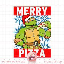 teenage mutant ninja turtles merry pizza tee-shirt