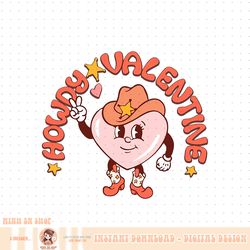 retro howdy valentine day cowboy cowgirl western png download