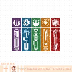 star wars light saber rainbow panels png download