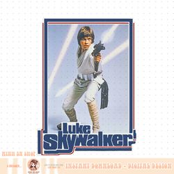 star wars luke skywalker 70s retro png download png download