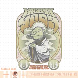 star wars master yoda seventies retro poster png download