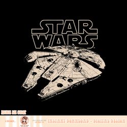 star wars millennium falcon graphic png download png download