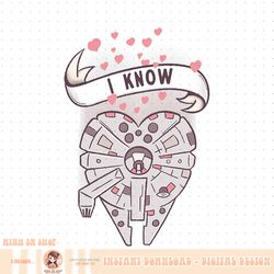 star wars millennium falcon i know valentine_s day png download