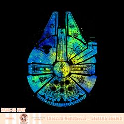 star wars millennium falcon water color ink splatter png download png download