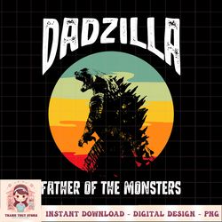 dadzilla father of the monsters retro vintage sunset png download