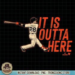 buster posey, it is outta here, san francisco baseball png download