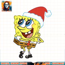 spongebob squarepants santa hat dreaming of christmas png, digital download, instant