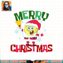 spongebob squarepants santa outfit merry christmas png, digital download, instant