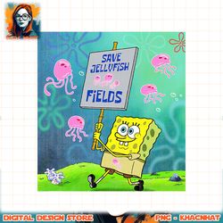 spongebob squarepants save jellyfish fields png, digital download, instant