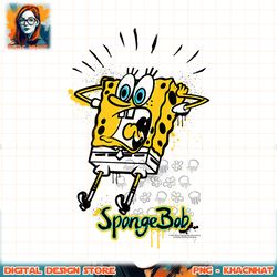 spongebob squarepants shocking! png, digital download, instant