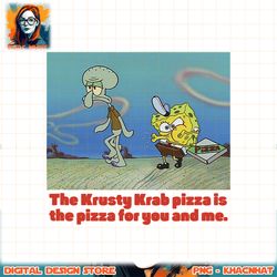 spongebob squarepants spongebob squidward pizza png, digital download, instant