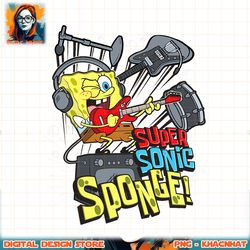 spongebob squarepants super sonic instruments png, digital download, instant