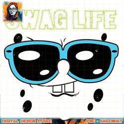 spongebob squarepants swag life sunglasses png, digital download, instant