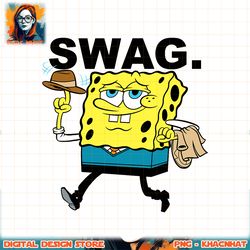 spongebob squarepants swag png, digital download, instant