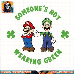 super mario st. patty_s not wearing green graphic png, digital download, instant png, digital download, instant