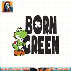 super mario st. patty_s yoshi born green graphic png, digital download, instant png, digital download, instant