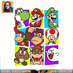 super mario yoshi luigi bowser _ gang box-up graphic png, digital download, instant png, digital download, instant