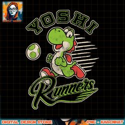 super mario yoshi runners vintage poster graphic png, digital download, instant png, digital download, instant