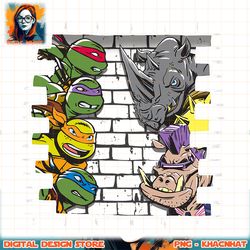 teenage mutant ninja turtles brick wall action png, digital download, instant.pngteenage mutant ninja turtles brick wall