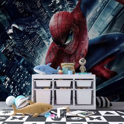 spider-man swing self adhesive wall mural