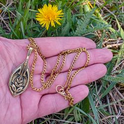 womens trident necklace pendant on chain,ukraine symbol tryzub necklace,handmade ukraine womens jewellery,ukrainian