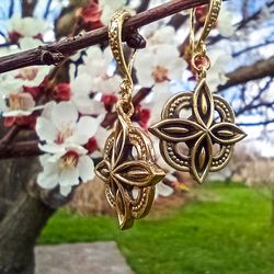 handmade brass earrings,handmade ukrainian earrings,handmade ukrainian womens jewellery,handmade openwork earrings