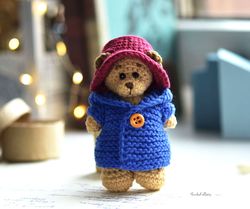 pretty teddy bear 4 inches (10 cm)