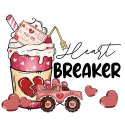 heart breaker coffee valentine png, valentine coffee, valentine graphics, coffee lover png, coffee png digital download