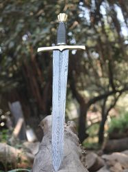 swords battle ready, master sword amazing short sword, hand made damascus sword, with leather sheath