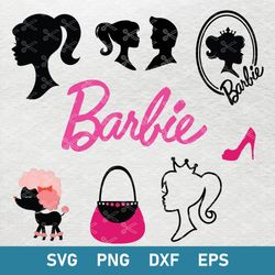 barbie bundle svg, barbie svg, barbie dolls svg, png dxf eps digital file