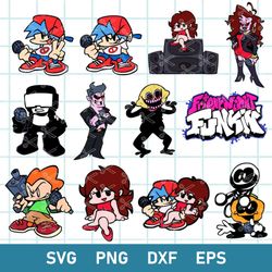 friday night funkin bundle svg, friday night funkin svg, friday night funkin birthday svg, png dxf eps digital file