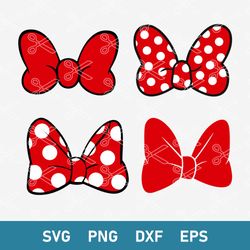 minnie bow bundle svg, minnie bow svg, minnie mouse svg, disney svg, png dxf eps file