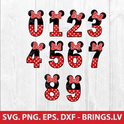 minnie mouse numbers bundle svg, minnie mouse numbers svg,minnie mouse numbers clipart, minnie mouse numbers cricut, ins