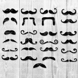 mustache bundle svg, mustache svg, mustache clipart, mustache cricut svg, intant download