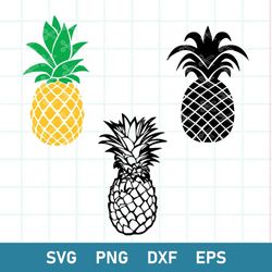 pineapple bundle svg, pineapple svg, summer svg, png dxf eps digital file