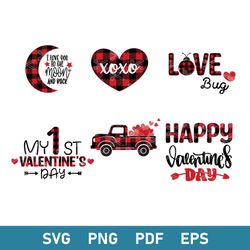 plaid valentines day svg, happy valentine day svg, valentine svg , png dxf eps file