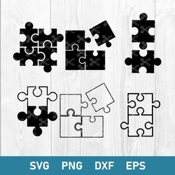 puzzle piece bundle svg, puzzle piece svg, png dxf eps digital file